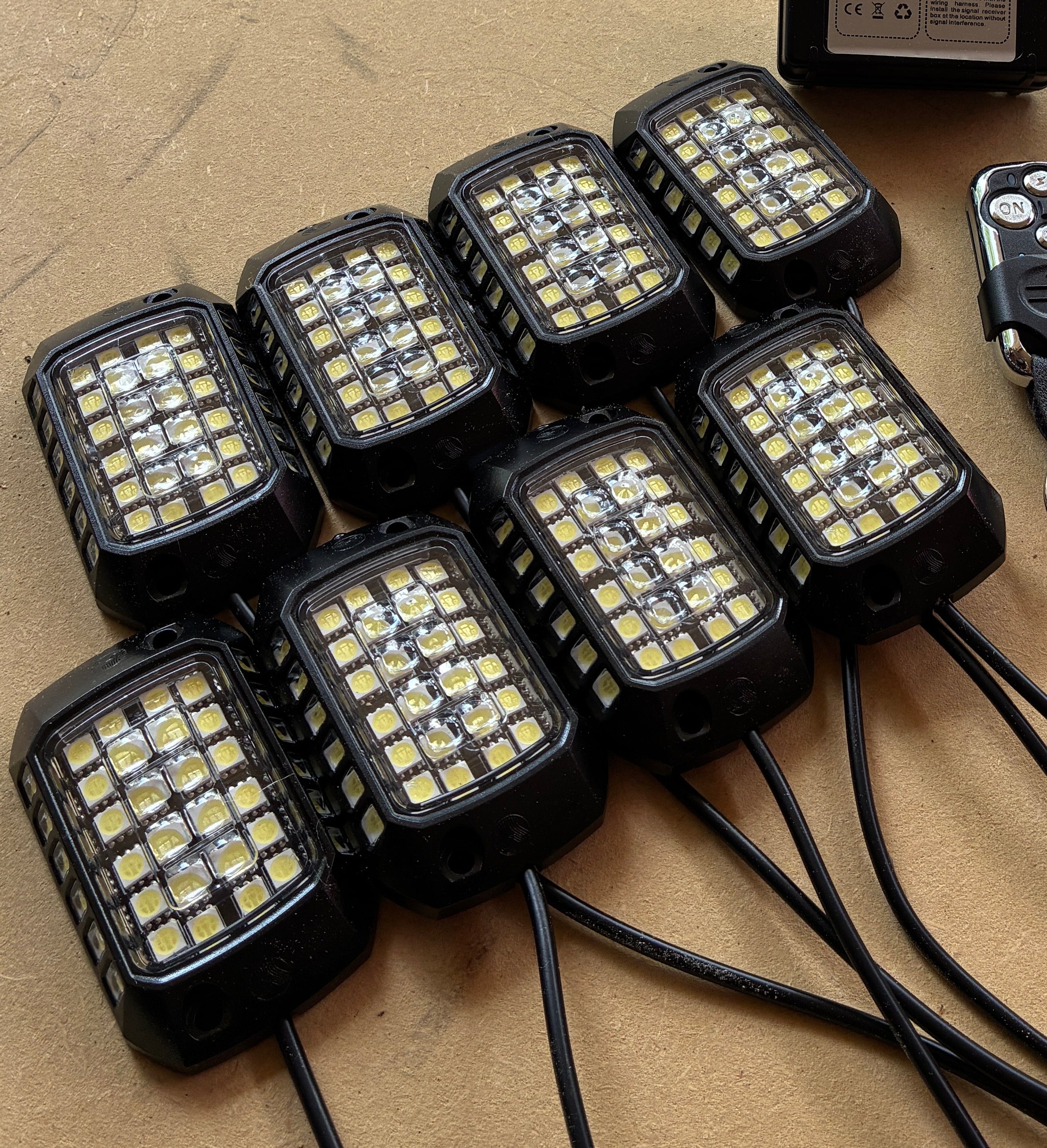 8pc Rock Light Kit